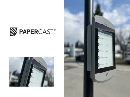 Papercast Revolutionizes E-Paper Signage with Long-Lasting Battery Technology