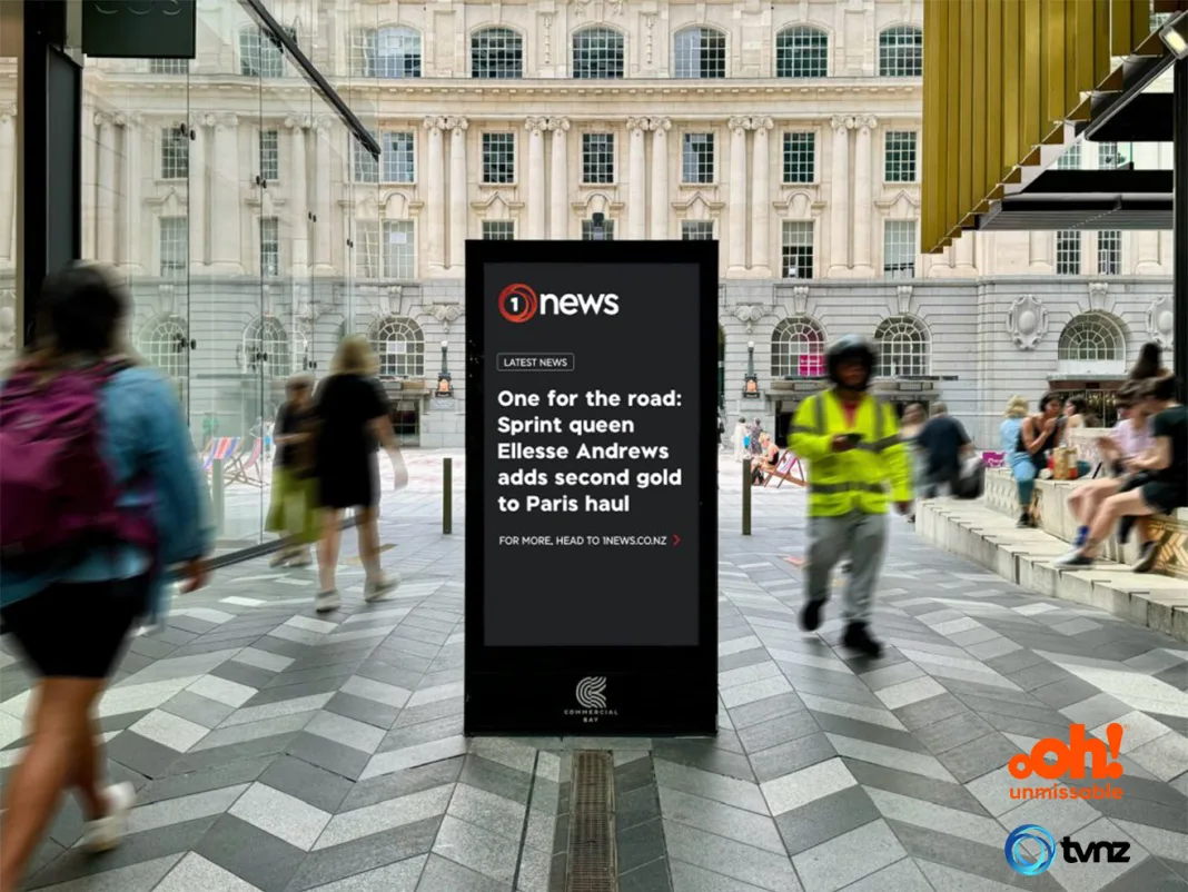 oOh media and TVNZ Bring Real-Time News