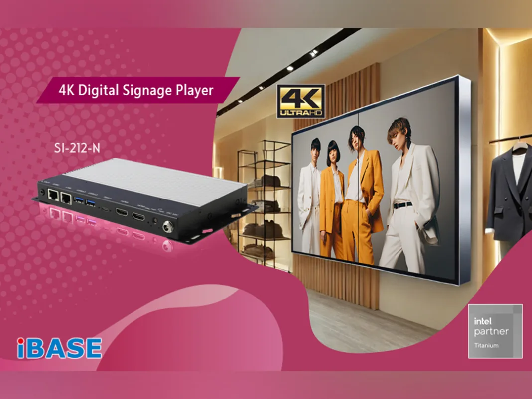 IBASE Technology Launches SI-212-N Compact Digital Signage Player for 4K Applications