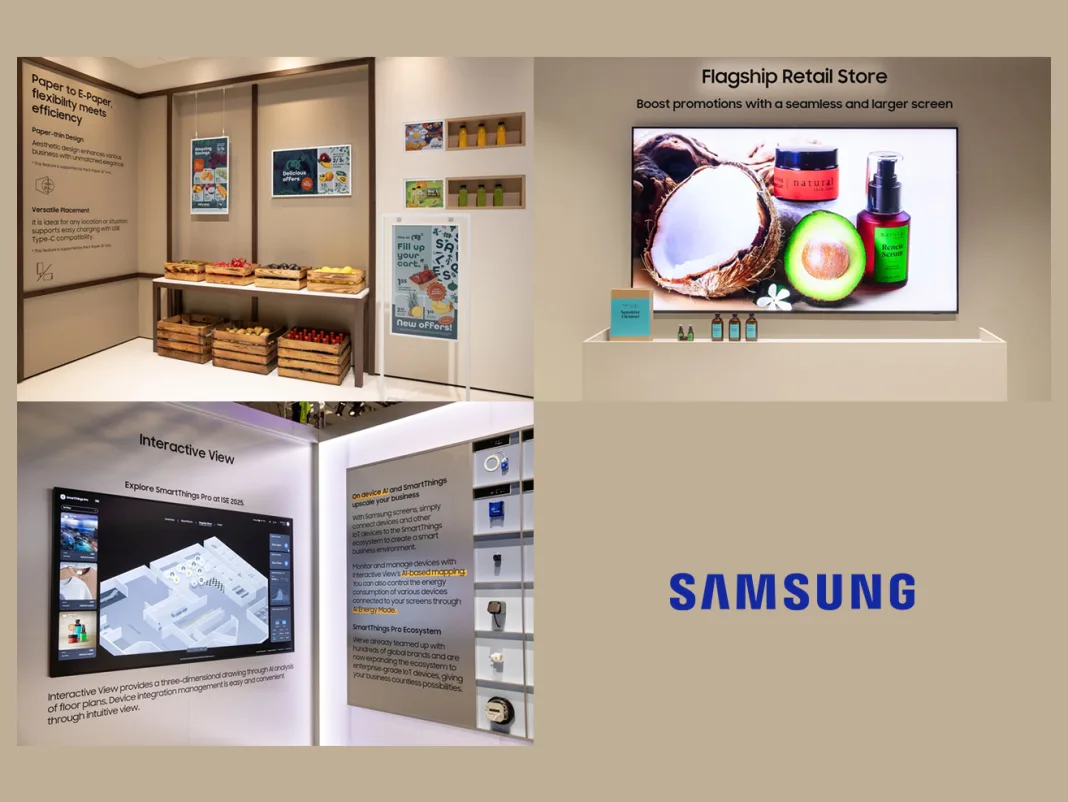 Samsung Displays at ISE 2025 Samsung Unveils Next-Generation AI-Powered Commercial Displays at ISE 2025